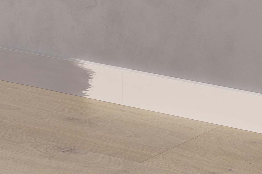 Petite plinthe à peindre Quick-Step MDF blanc 240x5x1,2cm
