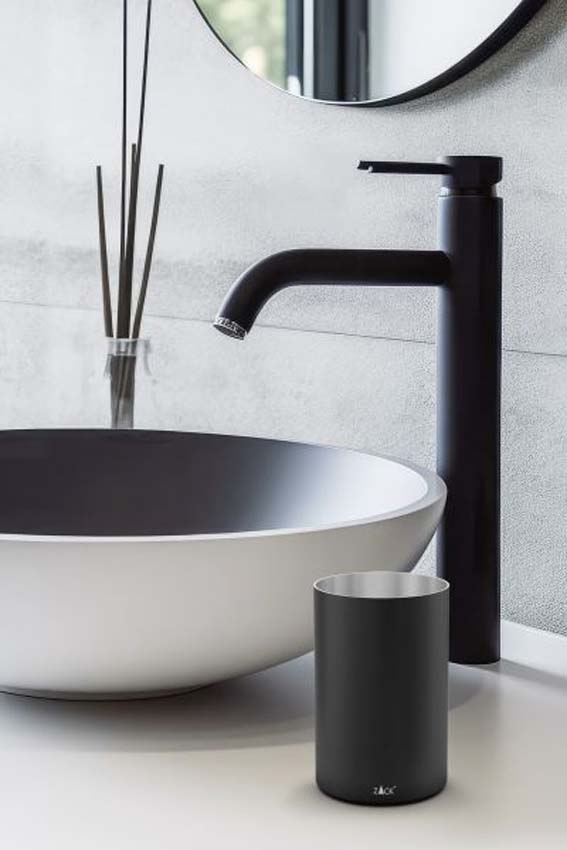 Gobelet Zack Olomo en acier inoxydable noir 250ml