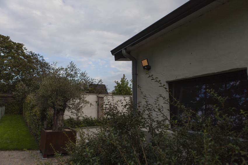 Projecteur LED extérieur Nia - gris - 24W - 4000K - IP54 - avec détecteur de mouvement