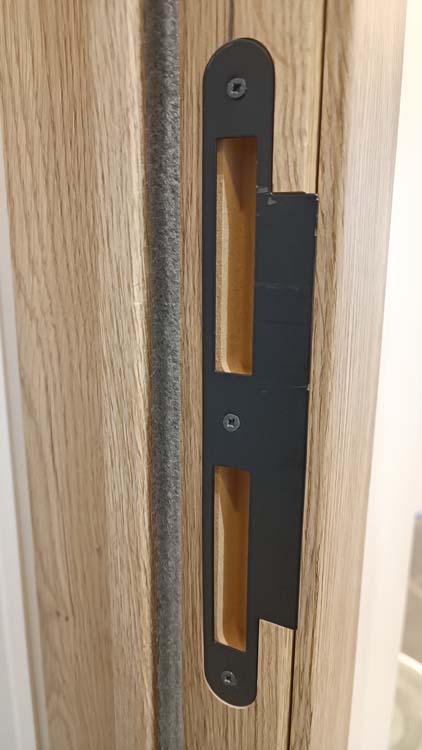 Bloc-porte tubulaire L 830mm Realwood oak planches 201.5cm
