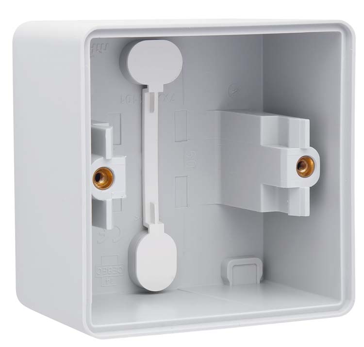 Boîte d'encastrement hydro avec passe-câble gris