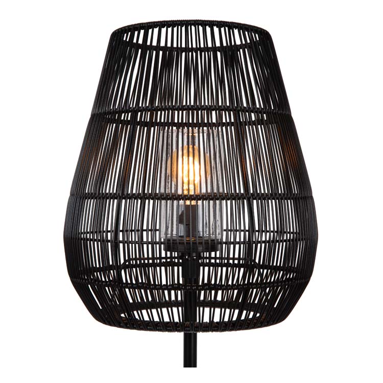 Lucide NERIDA - Lampadaire Extérieur - Ø 35 cm - 1xE27 - IP44 - Noir