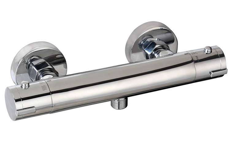 Douchekraan thermostatisch Levi 12cm HOH chroom Douchekraan thermostatisch Levi 12cm HOH chroom