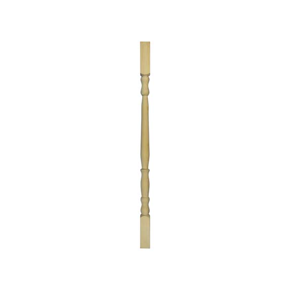 Balustre tourné en pin 92x4,5x4,5cm