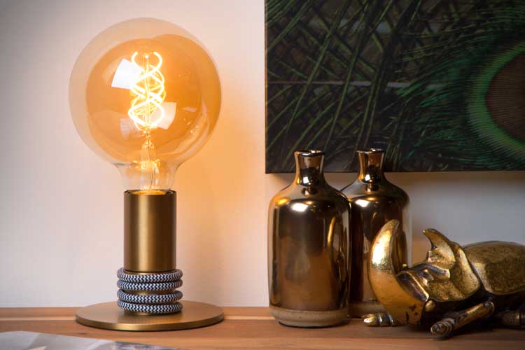 Lucide MARIT - Lampe de table - E27 - Or Mat