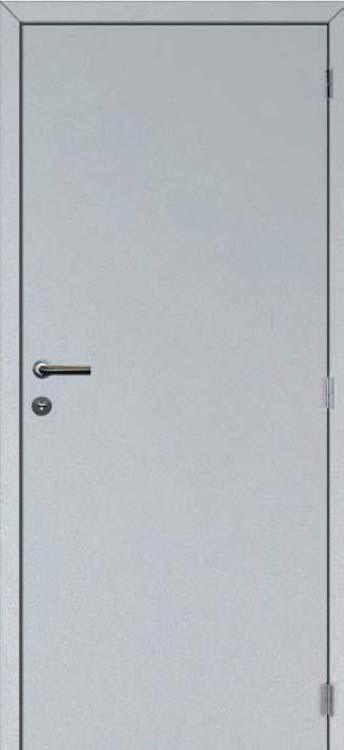 Bloc-porte à peindre alvéolaire 930x2115mm lisse-ébrasement MDF 16.5cm