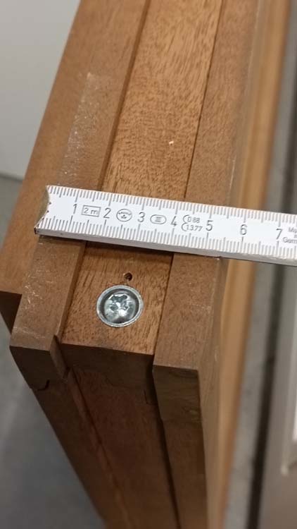 Fenêtre abbatant en bois Meranti Trae 55mm naturel sur mesure