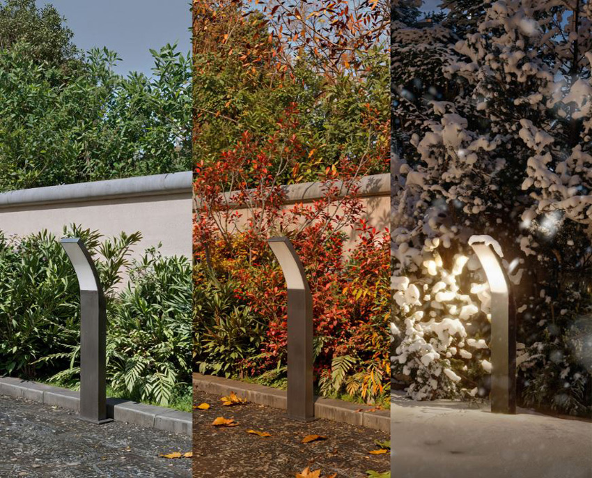 Borne extérieure - anthracite - 16x8x24cm - LED - 1x4,3W - 2700K - IP44