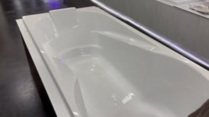 Baignoire encastrable Cora blanc brillant ergonomique 180x80cm + set de pieds réglables