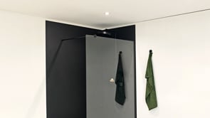 Douchewandbekleding Milo Slate set 91,4 + 152,4 x 243,8cm mat zwart Douchewandbekleding Milo Slate set 91,4 + 152,4 x 243,8cm mat zwart