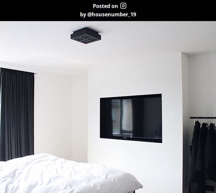 Plafonnier - noir - dimmable - LED - GU10 - 4x5W - 2200/3000K