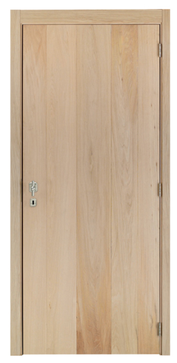 Complete binnendeur fineer eik 201,5x83cm honingraat omkeerbaar + deurkast 16,5cm