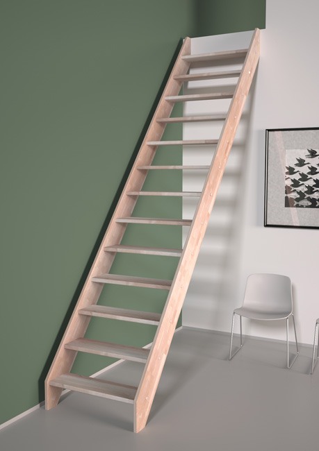 Escalier ouvert Keulen en hêtre