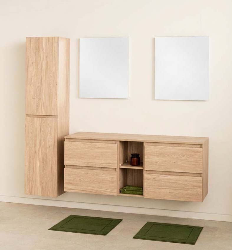 Badkamermeubel Bella eik 150cm