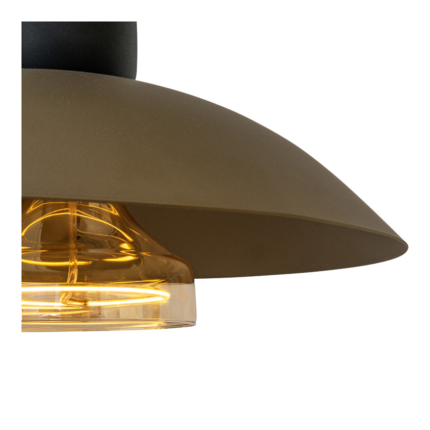 Lucide Essential Grantham - Hanglamp - Ø40cm - 1xE27 - Koffie