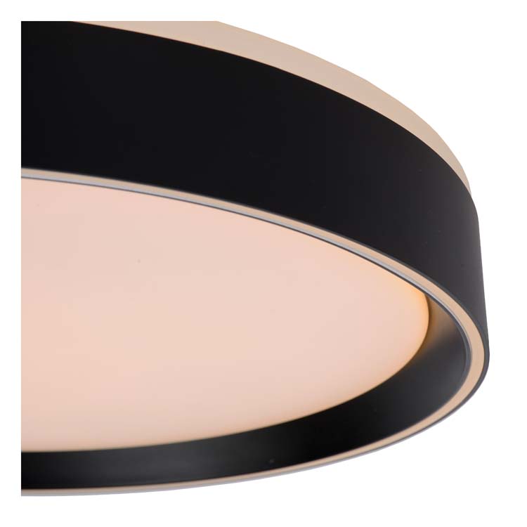 Lucide NURIA - Plafonnier - Ø 40 cm - LED Dim. - 1x24W 2700K - 3 StepDim - Noir