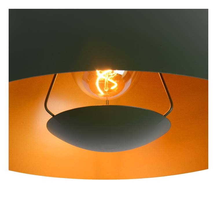 Lucide SIEMON - Hanglamp - Ø 40 cm - 1xE27 - Groen