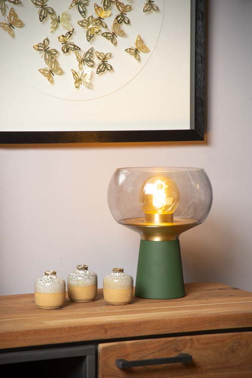 Lampe de table - 1xE27 - Vert