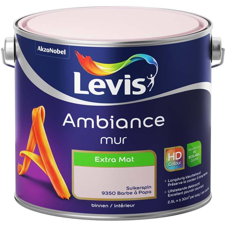 Levis peinture Ambiance Mur Extra Mat 2,5l barbe à papa