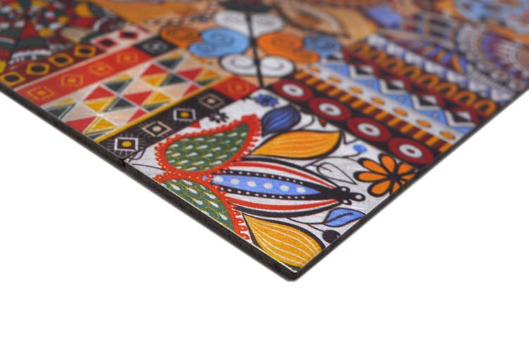 Mosaïque métal retro multicolor 30,5 x 30,5 cm