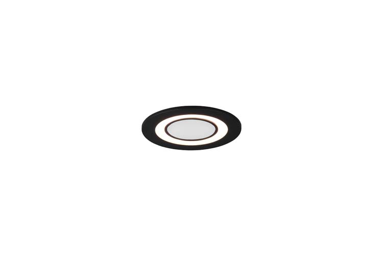 Inbouwspot LED zwart diam8.2cm 5W 450LM 3000K