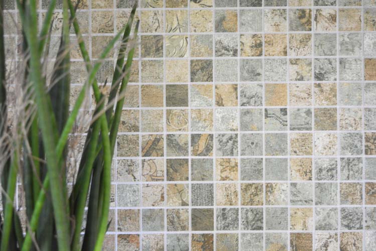 Mosaïque Curtain Mix Earth mat 29,5x29,5cm