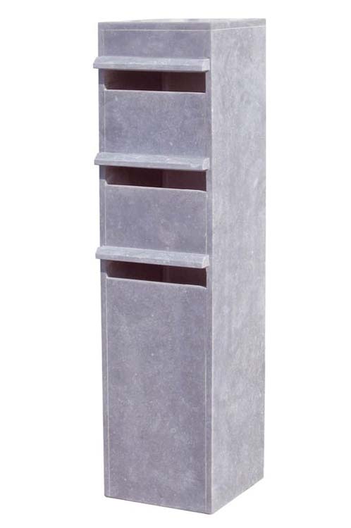 Boîte aux lettres PBB Gouvy 3box 36x36x142cm