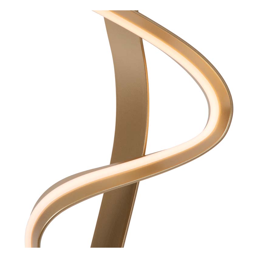 Lucide Premium Lambada - Tafellamp - LED Dimb. - 1x19W 2700K - Mat Goud / Messing Lucide Premium Lambada - Tafellamp - LED Dimb. - 1x19W 2700K - Mat Goud / Messing