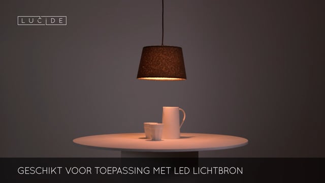 Lucide WOOLLY - Suspension - Ø 28 cm - 1xE27 - Vert Lucide WOOLLY - Suspension - Ø 28 cm - 1xE27 - Vert