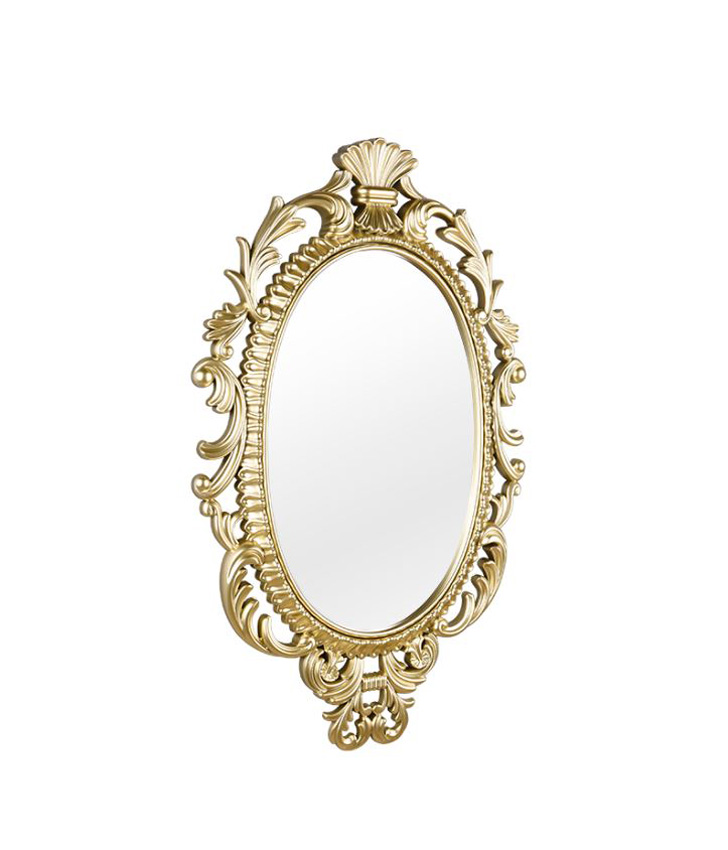 Spiegel rond barok goud 73x44,5cm