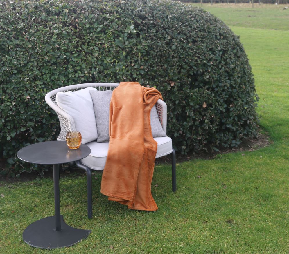 Plaid Grand Luxe whisky 100% polyester 150 x 200 cm