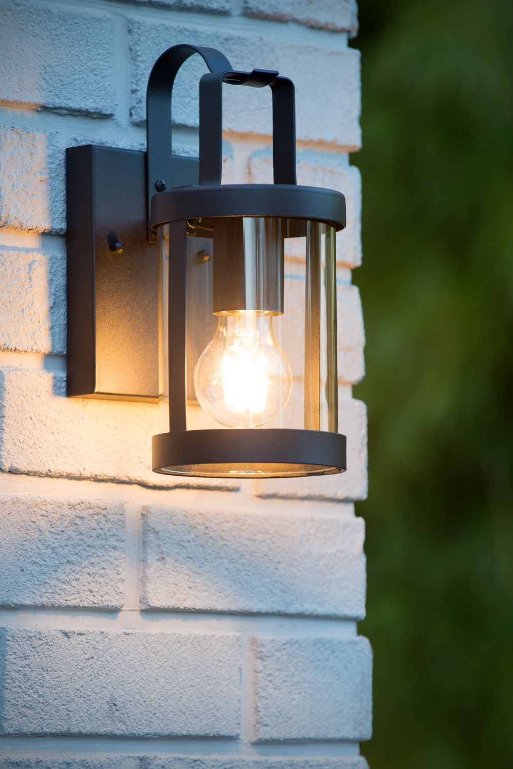 Wandlamp - zwart - E27 - 60W - IP23