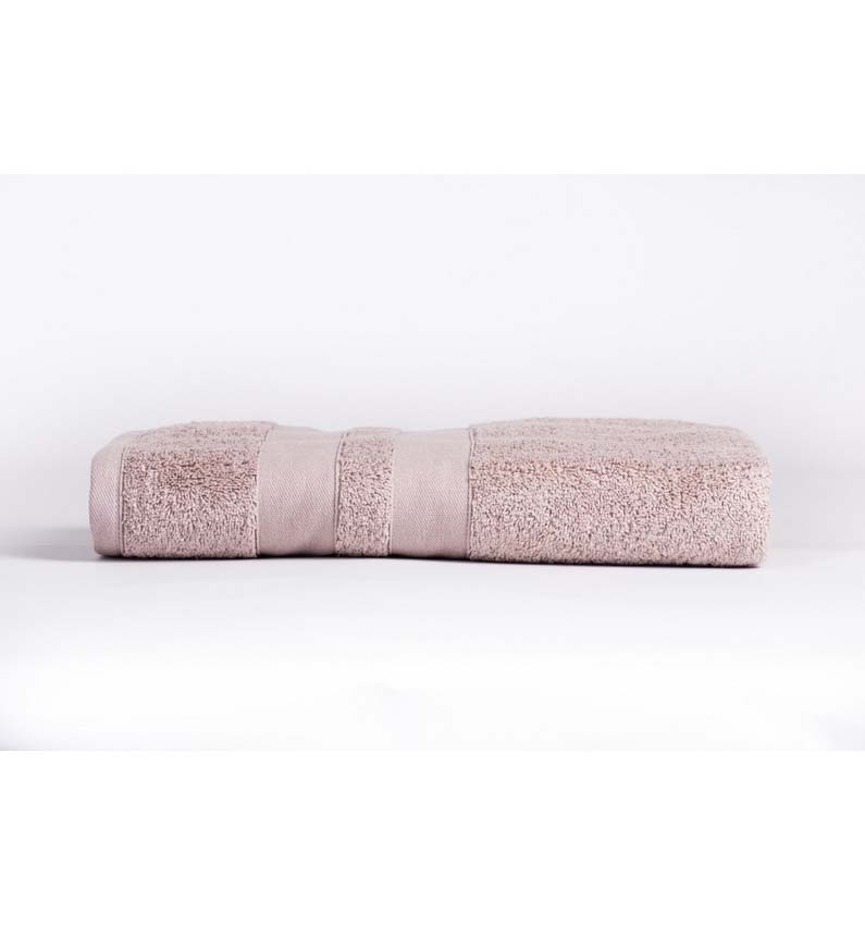 Serviette de douche Cosibel en coton rose 100x150cm qualité hôtelière