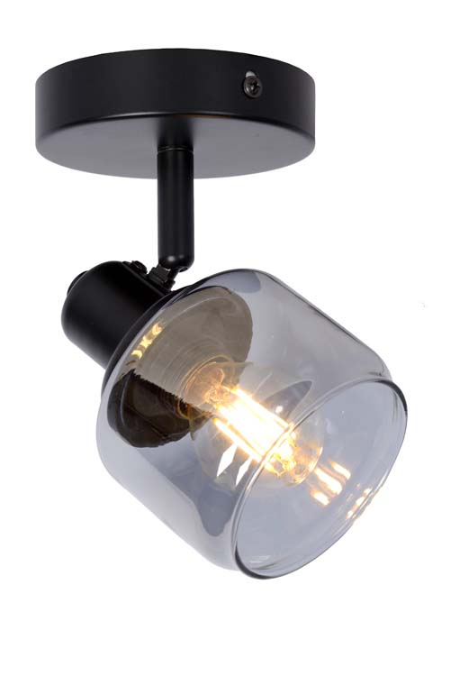 Plafondlamp - zwart - 10x14x16,5cm - dimbaar - E14 - 40W
