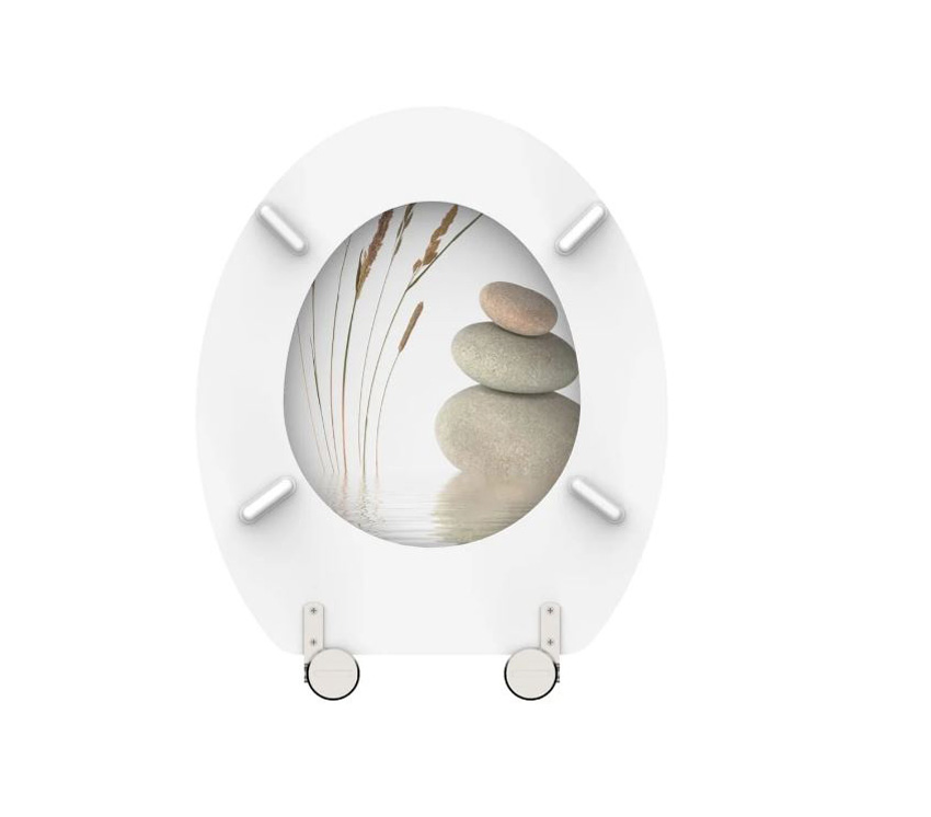 Siège de WC motif zen