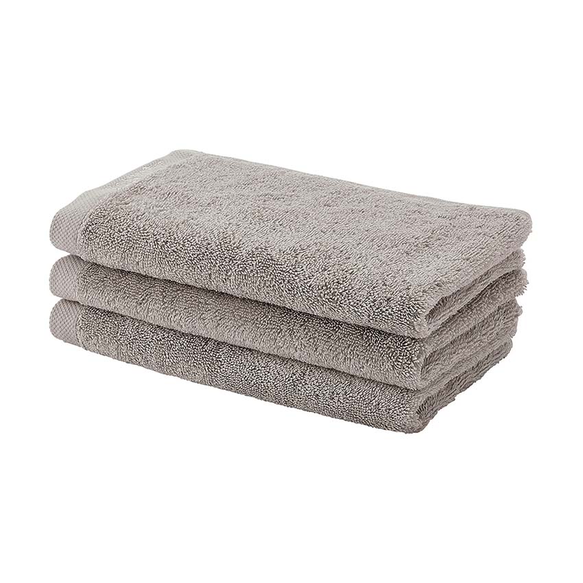 Gastendoekje Aquanova London katoen taupe 30x50cm Gastendoekje Aquanova London katoen taupe 30x50cm