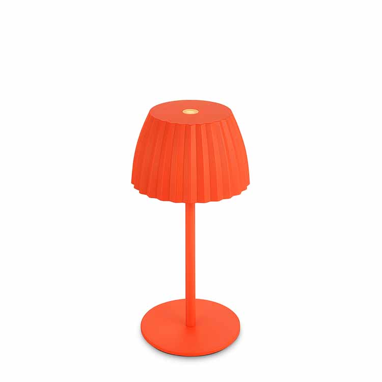 Lampe de table Elvoro - orange - 20cm - dimmable - LED - 1.5W - 2700K - IP44 - USB