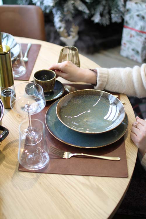 set de vaisselle Ciro porcelain famille de 4 personnes