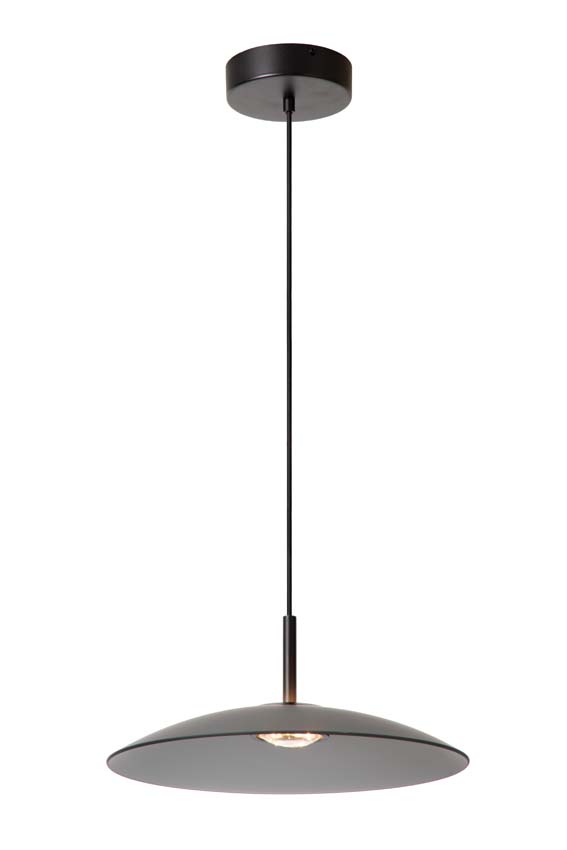 Lucide Premium Menga - Hanglamp - Ø 40 cm - LED Dimb. - 1x11W 2700K - Fumé