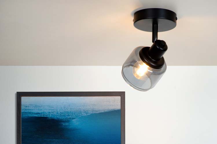 Spot plafond - 1xE14 - Noir