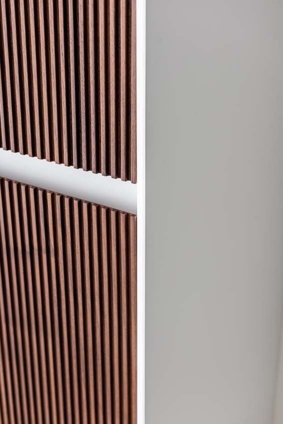 Meuble de salle de bains Falk noyer suspendu avec lavabo simple blanc mat 120cm Meuble de salle de bains Falk noyer suspendu avec lavabo simple blanc mat 120cm