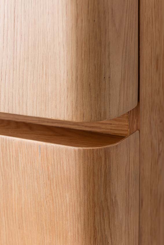 Kolomkast Floris eik hangend 170x40x35cm Kolomkast Floris eik hangend 170x40x35cm