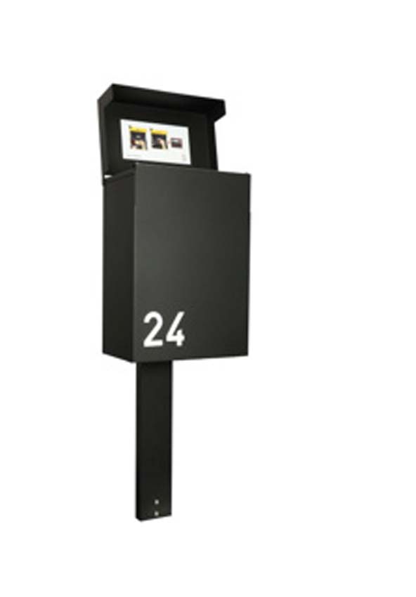 Pakketbrievenbus ONZO (eSafe) Topak Digital zwart