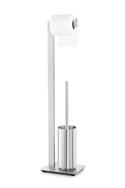 Zack Linea toiletbutler mat roestvrij staal H72.5 cm