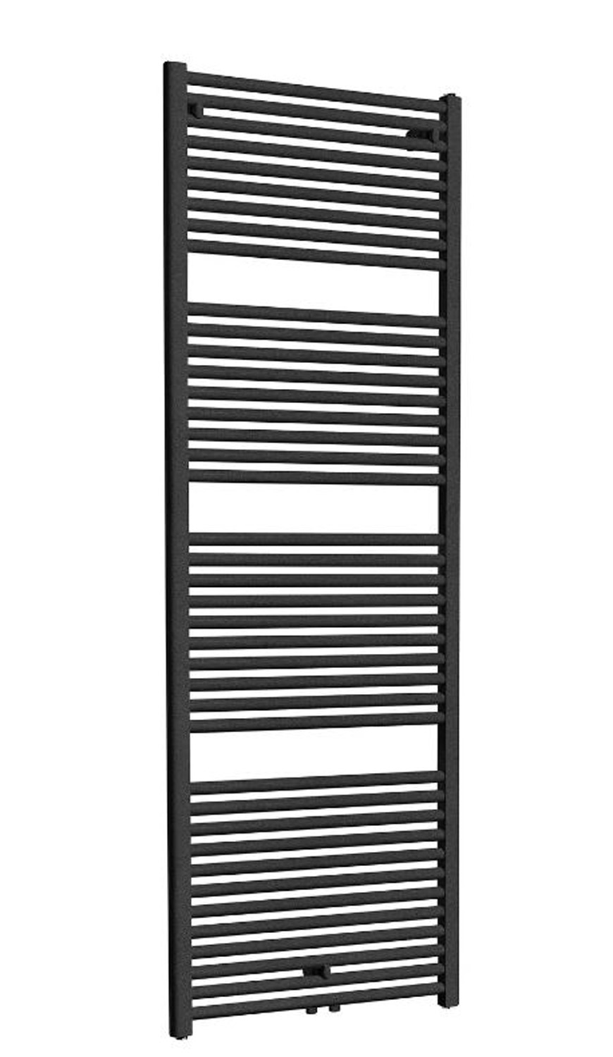 Radiateur sèche-serviettes Kari 181,7x45cm raccordement central anthracite 830W