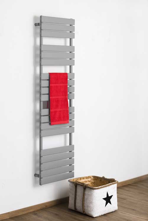 Radiateur sèche-serviette Xerxes single gris 180 x 50 cm 936 Watt