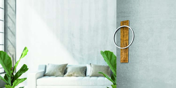 Wandlamp donker hout L 300mm 12W 3000k 1700LM