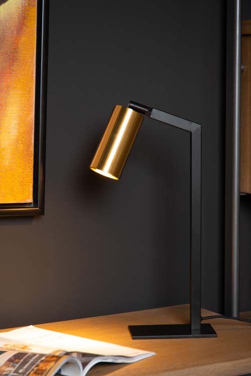 Lucide SYBIL - Lampe de table - 1xGU10 - Noir