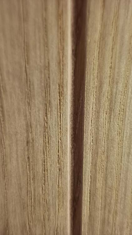 Complete binnendeur Belves fineer eik 201,5x63cm honingraat omkeerbaar + deurkast 16,5cm