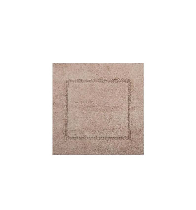Tapis de bain Cosibel en coton rose 59x59cm